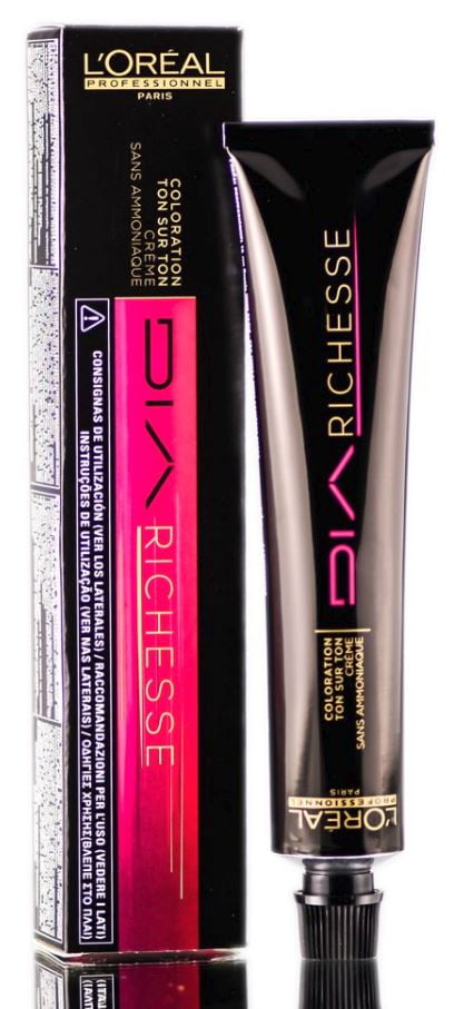 L'oreal Pro DIA Richesse Demi-Permanent Tone-on-Tone Creme Hair Color Dye (Ammonia-Free) - 5/5N