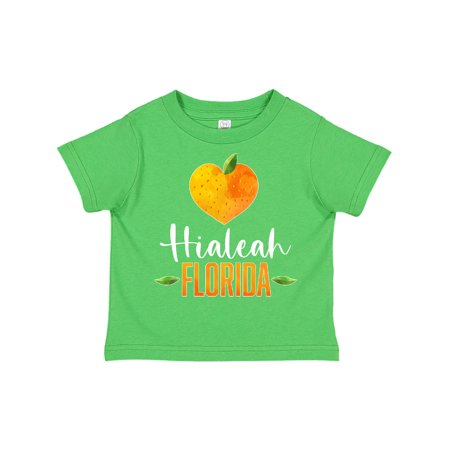 

Inktastic Hialeah Florida Orange in Heart Gift Toddler Boy or Toddler Girl T-Shirt