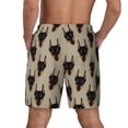 thumbnail image 4 of Goofa Cute Black Dog Printed Men's Swim Trunks Board Shorts Quick Dry Mens Swimming Trunks with Compression Liner,Breathable Fit Hawaii Beach Shorts-3X-Large, 4 of 9