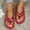 Pink, variant on Norvail Womens Gemstone And Beaded Flower Flat Thong Sandals, Wide Foot Sandals For Women Dressy, Lightweight Sparkly Bohemian Clip Toe Design Fo Summer Going Out Shoes I