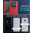 thumbnail image 2 of Funda para teléfono Jelanry Moto Edge 2025 de 6.7 pulgadas, doble capa, roja, 2 of 8