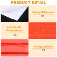 thumbnail image 3 of Uxcell Reflective Stickers, Waterproof Adhesive Night Warning Sticker High Visibility Safety Reflector Tape Strips Orange Red, 3 of 7