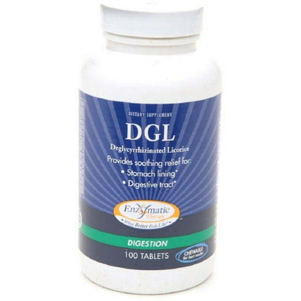 Enzymatic DGL Deglycyrrhizinated Licorice Chewable Tablets, Original