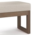 thumbnail image 3 of Pemberly Row Banc d'Entrée Petit en Tweed de 26 Pouces de Large en Platine, 3 of 6