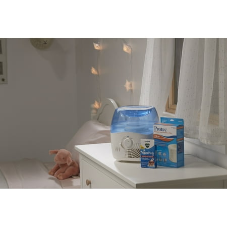 Vicks - 1.1 Gal. Cool Mist Humidifier - White
