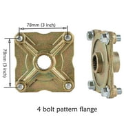 Complete 32-Inch Rear Axle Kit, DIY Go-Kart Live Axle for ATVs, Quads, Buggies, Go Karts, and Golf Carts - Includes 145/70-6 Go Cart Wheels, Steering Shaft, Brakes, Hubs and Chain Sprocket