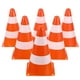 thumbnail image 1 of Conos de seguridad vial (6 unidades): Equipo de tráfico para gestión y construcción - Conos de advertencia portátiles, ligeros y de alta visibilidad, 1 of 7