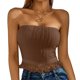 thumbnail image 4 of Txlixc Blusa tubular sin tirantes para mujer Txlixc moda, 4 of 7