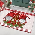 thumbnail image 3 of Alfombrilla de Papá Noel para el suelo, decorativa para las fiestas navideñas, para la entrada al hogar, resistente al desgaste, 3 of 6