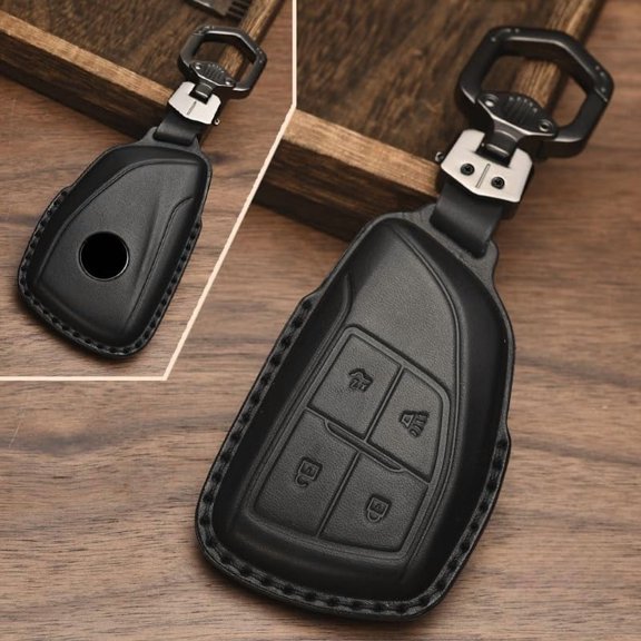 Key Fob Cover Compatible with Buick Envision 2025-2026 Enclave Honda Prologue Keychain Case Holder Protector,Black
