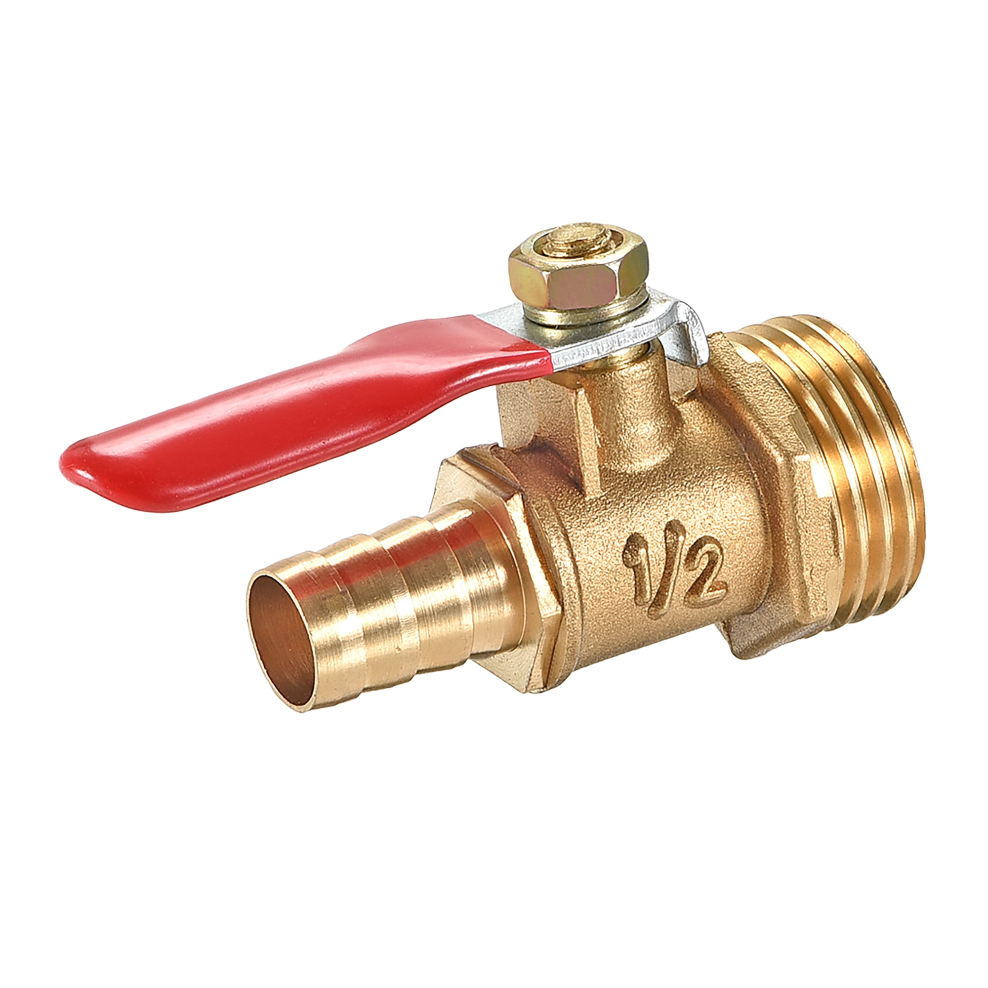 Male to Female Thread Ball Valve air Compressor for Valve Switch air Pump Outlet 5 pcs G1 / 2 Thick Brass Ball Valve