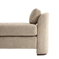 thumbnail image 6 of Christopher Knight Home 53.2" Modern Boucle Upholstered Bench with Pillows, Wooden Legs, Light Brown, 6 of 12