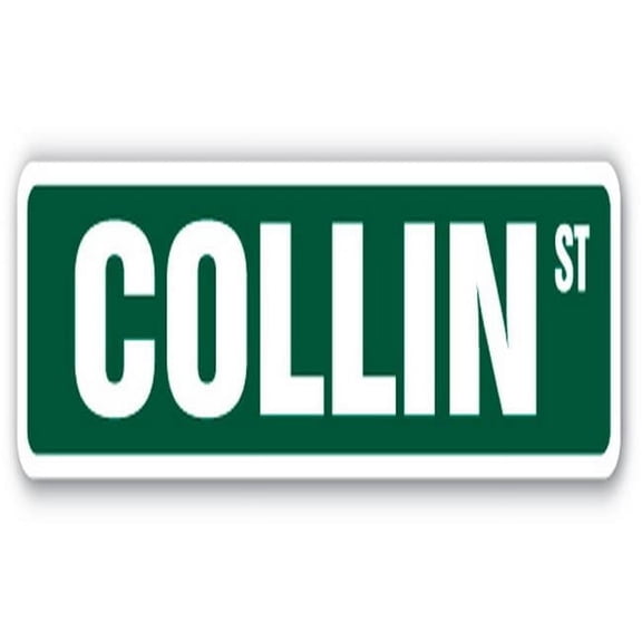 18 in. Collin Street Childrens Name Room Sign