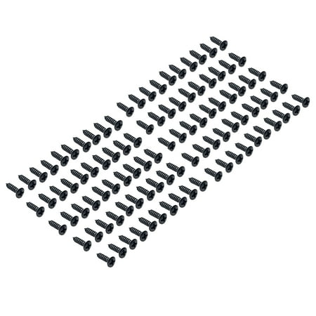 

Frcolor 100pcs Bass Guitar Pickguard Screws Cavity Cover Jack Cover Plate screw For Electric Guitar Bass Use(Black)