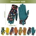 thumbnail image 2 of YAZHPA Gardening Gloves For Women Leather Garden Gloves Thorn Proof Outdoor Protective Working Gloves For Weeding Gloves, 2 of 4