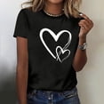 thumbnail image 6 of Puyaiuu Dog Mom Shirts for Women Dog Lover Tshirts Cute Paw Love Heart Print Tee Tops Gift, 6 of 6