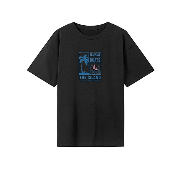 Camiseta para Mujer Strade Fareast Limited Camiseta de Verano Suave Cuello Redondo Camiseta para Acampar Mochilero Vacaciones S