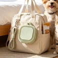 thumbnail image 5 of Folding Silicone Dog Double Bowl, Portable Pet Food and Water Bowl for Outdoor Travel Walking Hiking (1PC, Green), 5 of 8