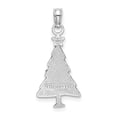 thumbnail image 4 of 14K White Gold Enameled Green Christmas Tree with Red Star Pendant, 4 of 4