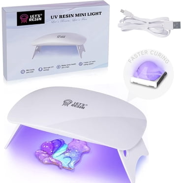 LET'S RESIN Mini UV Light - 2.5X Higher Energy, Fast Curing & 84g Lightweight for Jewelry & Crafts