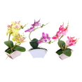 thumbnail image 1 of bonsai floral sintético 3x Artificial Bonsai Faux Flower interior y exterior Oficina Decoración para hogar, 1 of 9