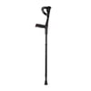 Lightweight Foldable Forearm Crutch, Aluminum Walking Stick,Height Adjustable, Ergonomic Handle with Comfortable Grip(Black)