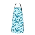 thumbnail image 2 of Lsque Winter Warmth Blue Knitted Waterproof Apron Chef Aprons for Men Heavy Duty Chemical Work Apron Extra Long Grilling Aprons with Adjustable Bib Apron, 2 of 9