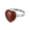 Silver, variant on Women's Stainless Steel Personalized Retro Red Heart Gemstone Ring Gold Size 6
