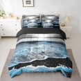 thumbnail image 2 of Manfei Ocean 7-Piece Twin Bedding Sets,Sea Beach Bedding Comforter Set,Rustic Seaside Sheet Sets For Men Women,Super Cozy Room Decor Reversible, 2 of 8