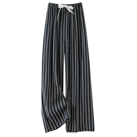 Njagoc3 Womens Plus Size Comfort Ankle Casual Pants Full Coverage with Wide Waistband