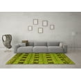 thumbnail image 3 of Ahgly Company Indoor Round Oriental Yellow Modern Area Rugs, 3' Round, 3 of 4