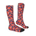 thumbnail image 3 of Picia Women Crew Soft Moisture-wicking Socks Hand Drawn Tomatoes Pattern Design Cotton Socks, One Size fit All, 3 of 9