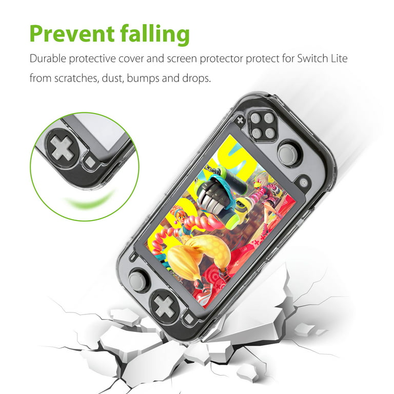 Protective Case for Nintendo Switch Lite, Full Protection Switch Lite  Cover, TPU Shock-Absorption and Anti-Scratch for Nintendo Switch with  Bult-in