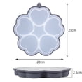 thumbnail image 6 of Hariumiu Baking Mold 5 Compartments Heart Shape Silicone Mold Versatile Burger Patties Cake Dessert Mold for Kitchen Bakery, 6 of 8