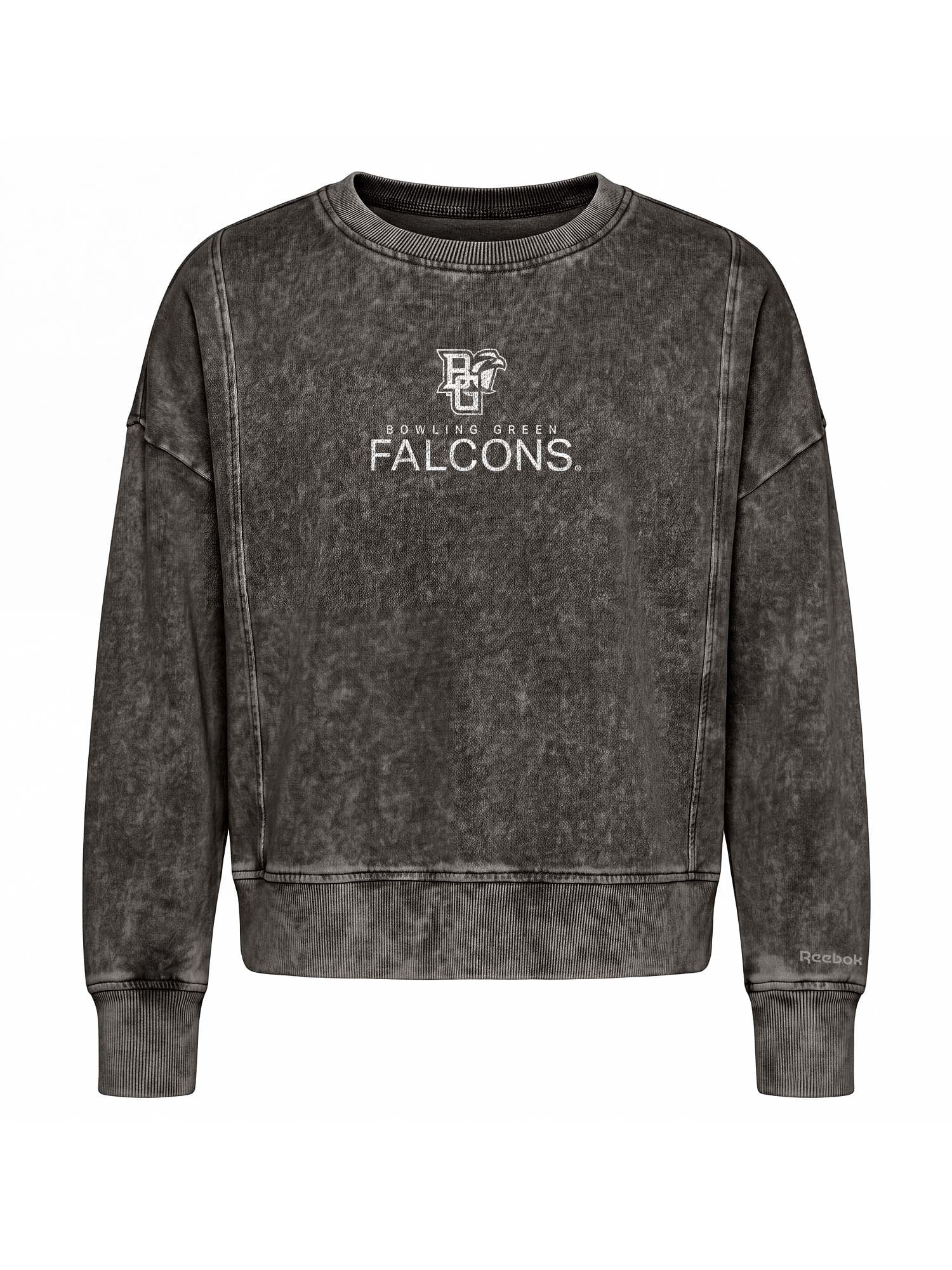 Bowling Green State Falcons Reebok Womens Denim Wash Crew Neck Sweatshirt