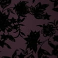 thumbnail image 3 of Zelouf Aspen Jacobean Flocked Ity  , Sewing, DIY, Crafts Fabric by the Yard, Wine/black, 7 Yard, 3 of 3