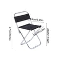 thumbnail image 3 of HCBY Outdoor Folding Chair, Mini yet Supportive Portable Stool, Easy-clean Fabric Material, Smooth Polished Surface, Foldable Storage Structure for Household Gathering, 3 of 6