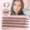thumbnail image 2 of Extensor de pestañas Yawamica Brown Fluffy Lash Kit, 2 of 8