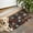 Halloween Floral Ghosts, variant on Halloween Floral Pumpkin Pattern Door Rugs,Washable Non Slip Door Mats Indoor,Decorative Door Mats,Entry Mat Indoor for Entrance,Bedroom,Kitchen,Bathroom,17"x30"