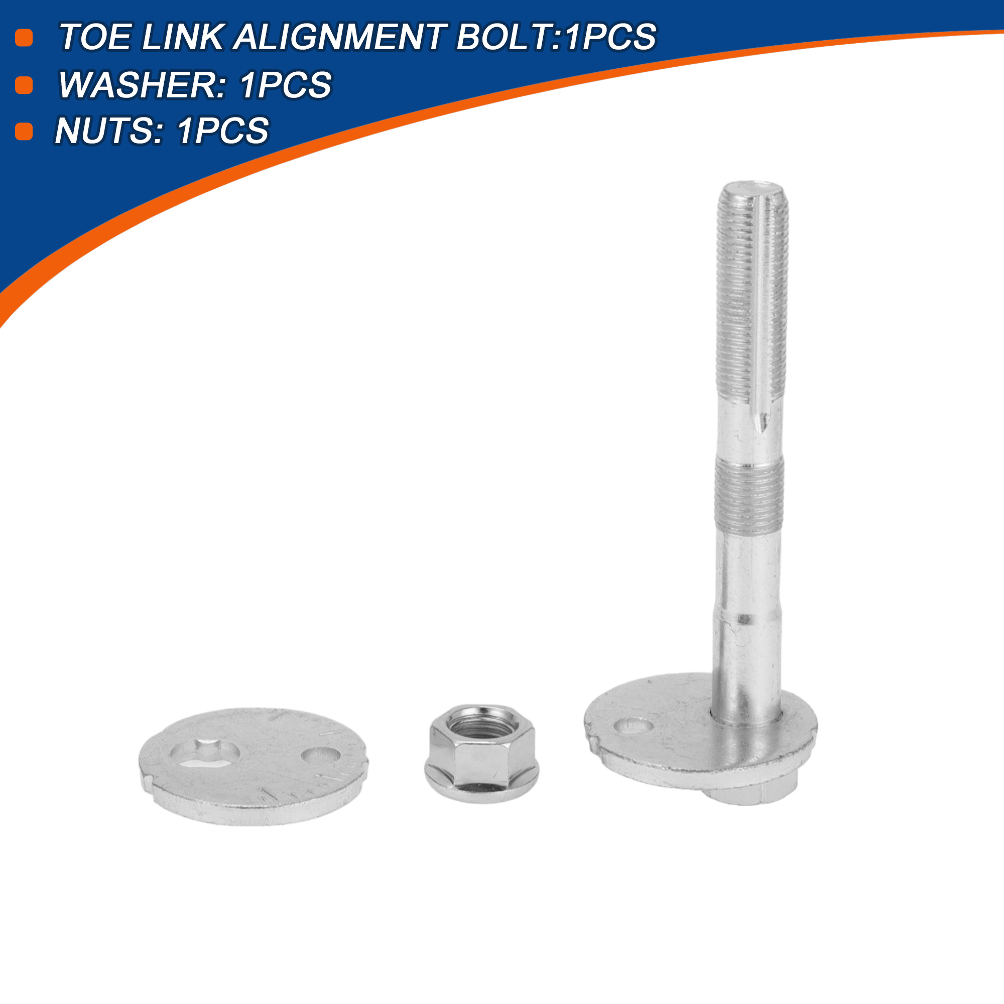 Unique Bargains Camber Alignment Bolt For Toyota Hilux Vigo 2004-2019 With Nuts Washers