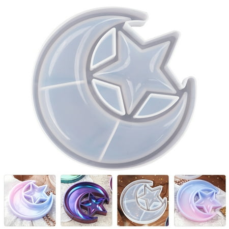 ifundom Silicone Star Mold for Craft Making Wear-Resistant White Storage Tray Mold 1 Piece