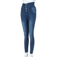 thumbnail image 6 of Viikei Pants for Women Plus Size Womens Pants Womens Jeans Clearance High-Waist Elastic Denim Small Feet Cropped Jeans, 6 of 9