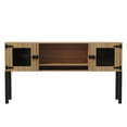 thumbnail image 3 of Mirella 72" Hutch with Glass Doors in Sand Dune, 3 of 3