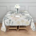 thumbnail image 2 of Floral Square Tablecloth 60x60in(152x152cm) – Waterproof Polyester Printed Table Cover, Wrinkle Resistant & Washable for Kitchen Dining Picnic Party Decor, Thanksgiving,Christmas, Spring,Flower, 2 of 6