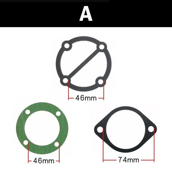 3 in 1 Air Compressor Cylinder Head Base Valve Plate Gaskets Washers