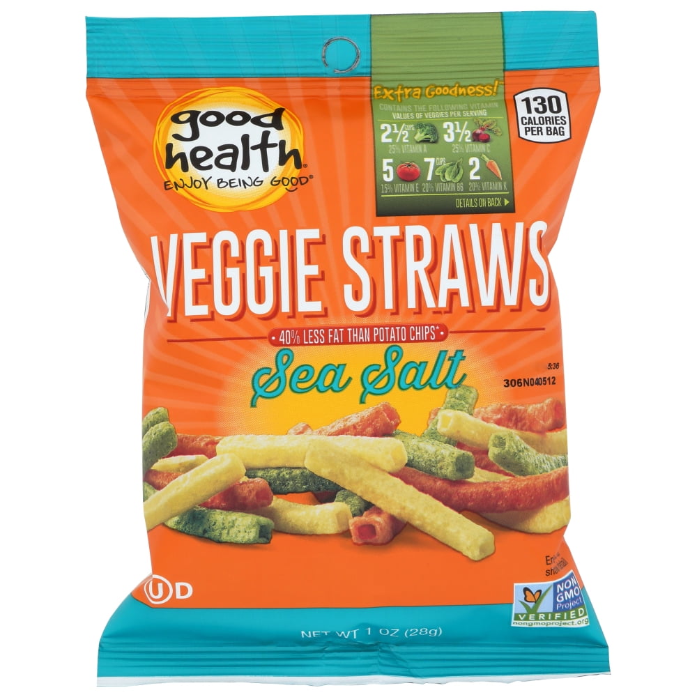 Good Health Sea Salt Veggie Straws, 6.25 Oz - Walmart.com - Walmart.com