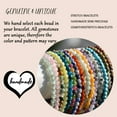 thumbnail image 3 of Bohemian Stretch stone beads Bracelets Red Agate 4mm Sizes - Gemstone Beaded Bracelets For Women and Men 6.5-7.2in Round bangle, 3 of 8