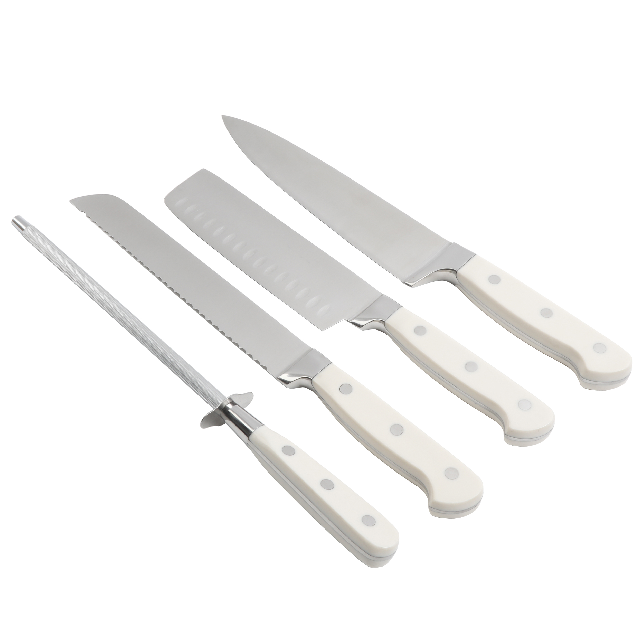 The Pioneer Woman Frontier Collection 14-Piece Cutlery Set with Wood Block, Linen - image 9 of 9