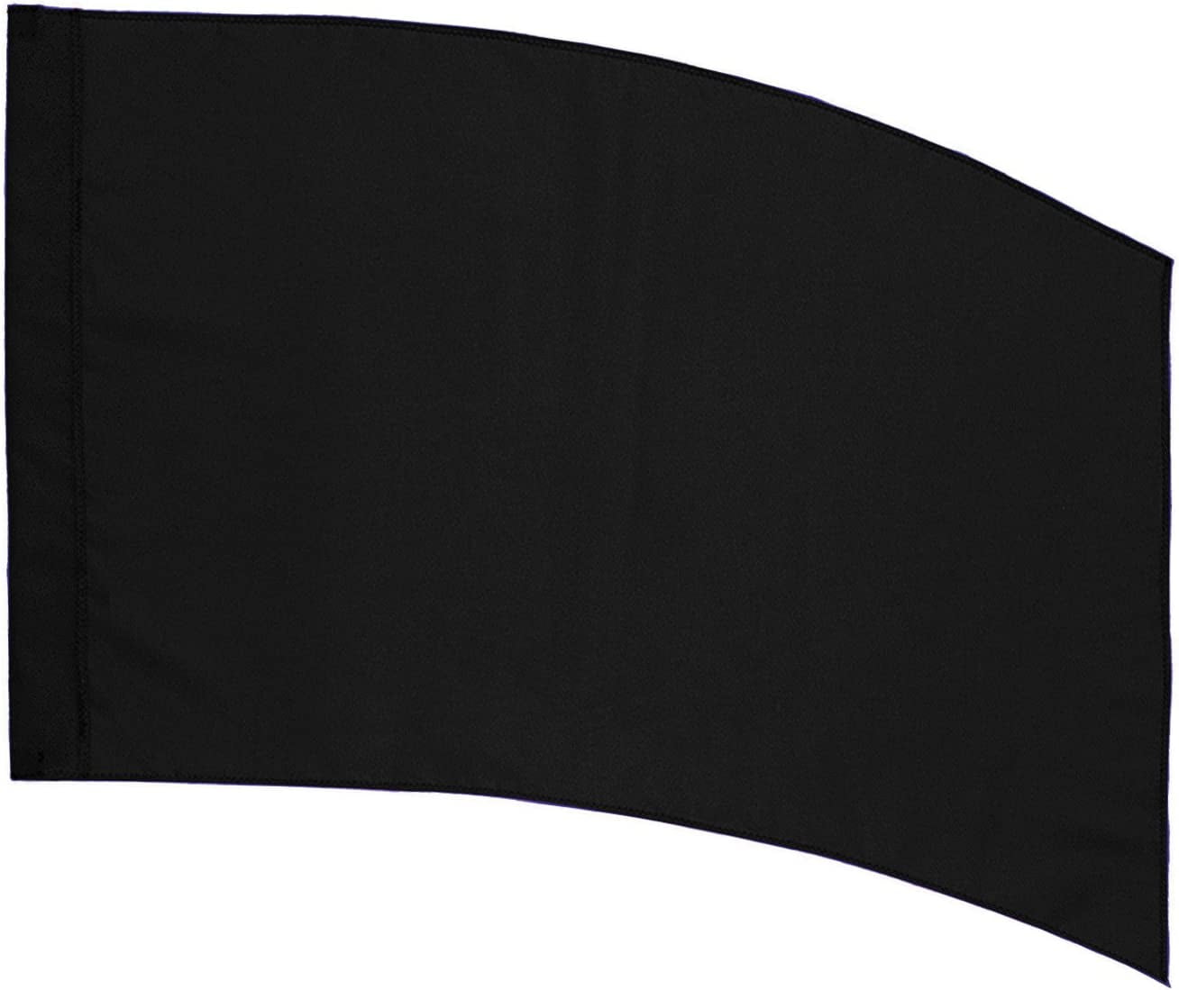 DSI Color Guard Practice Flag (PCS) Curved Rectangle Black