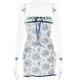 thumbnail image 1 of Fantoye Floral Printed Vacation Women Dress Off-shoulder Blue Metal Button Spring Skinny Elegant Outside Female Mini Dress 2023S Gao Jinjia LED, 1 of 2